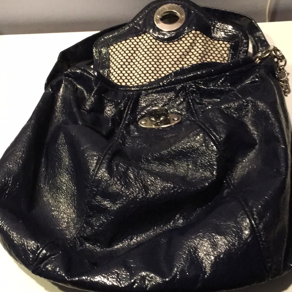 Marc by Marc Jacobs navy patent leather bag purse - Picture 6 of 8